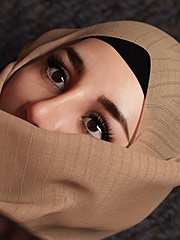 Pound me with your big hard stick - Bahar gangbang by Naughty Hijabista 3DX