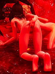 Monster attack 3d - Lexi and Christine  by Vaesark